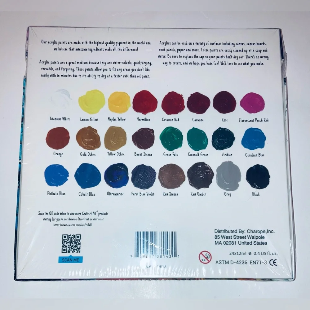 Crafts 4 All Acrylic Paint Set - NEW!